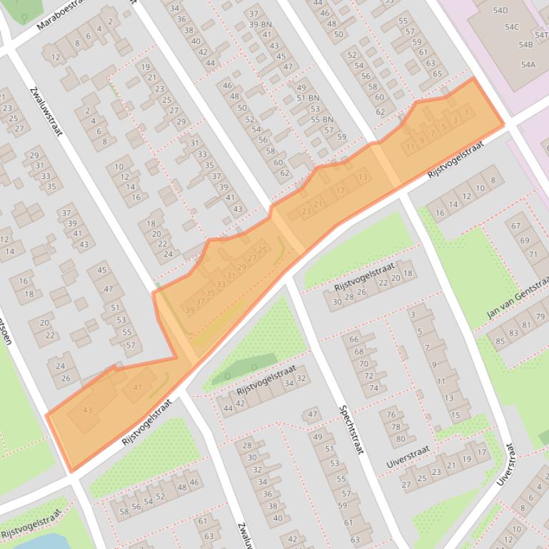 Kaart van postcodegebied 1171SH.