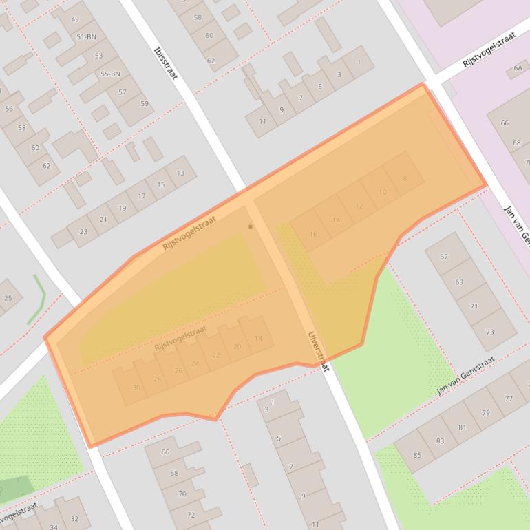 Kaart van postcodegebied 1171SJ.