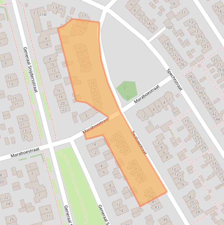 Kaart van postcodegebied 1171SM.