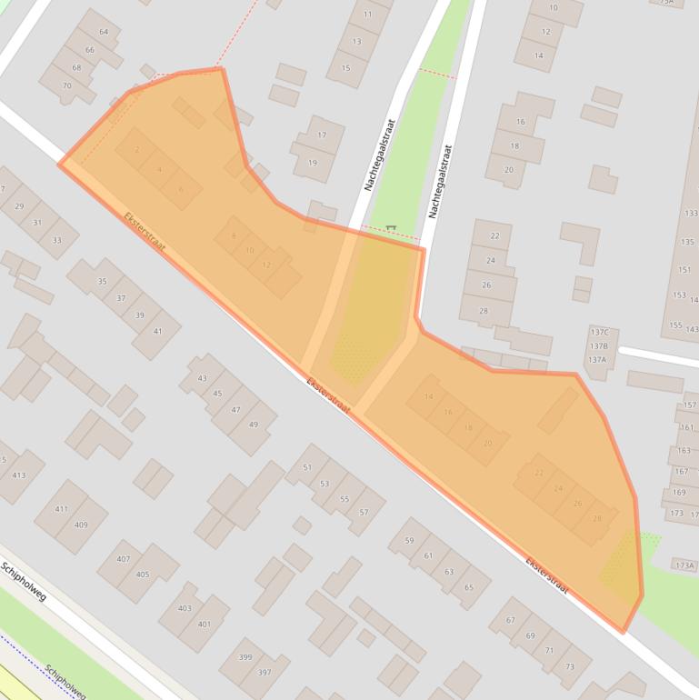 Kaart van postcodegebied 1171TB.