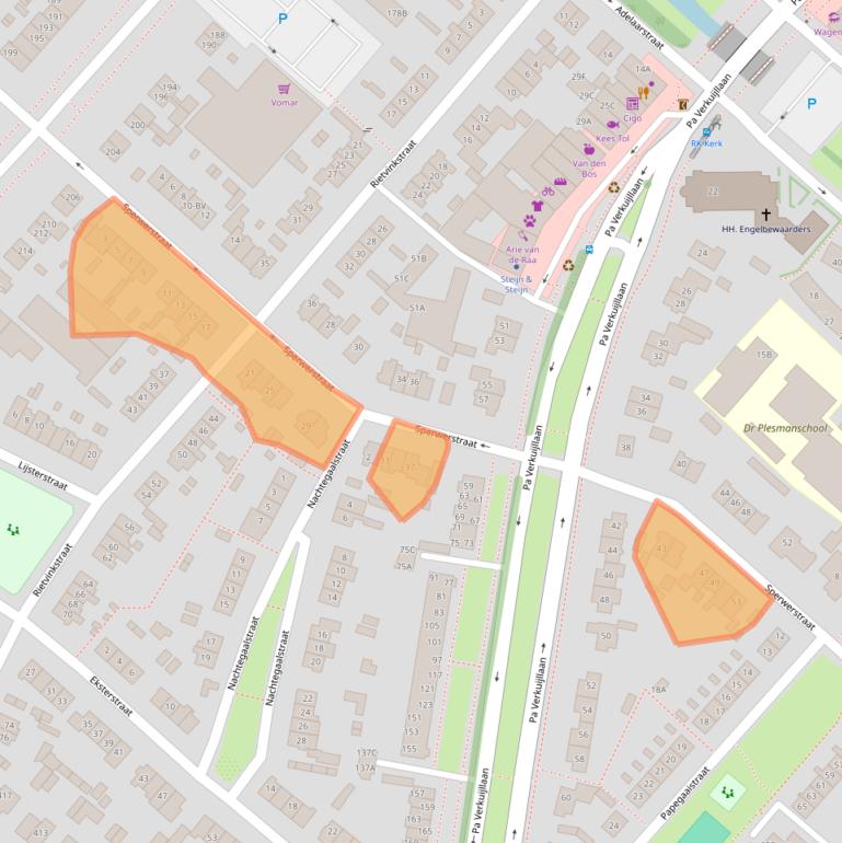 Kaart van postcodegebied 1171TD.