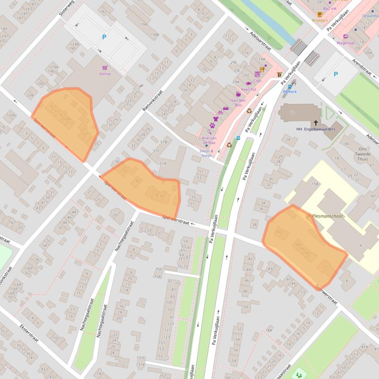 Kaart van postcodegebied 1171TE.