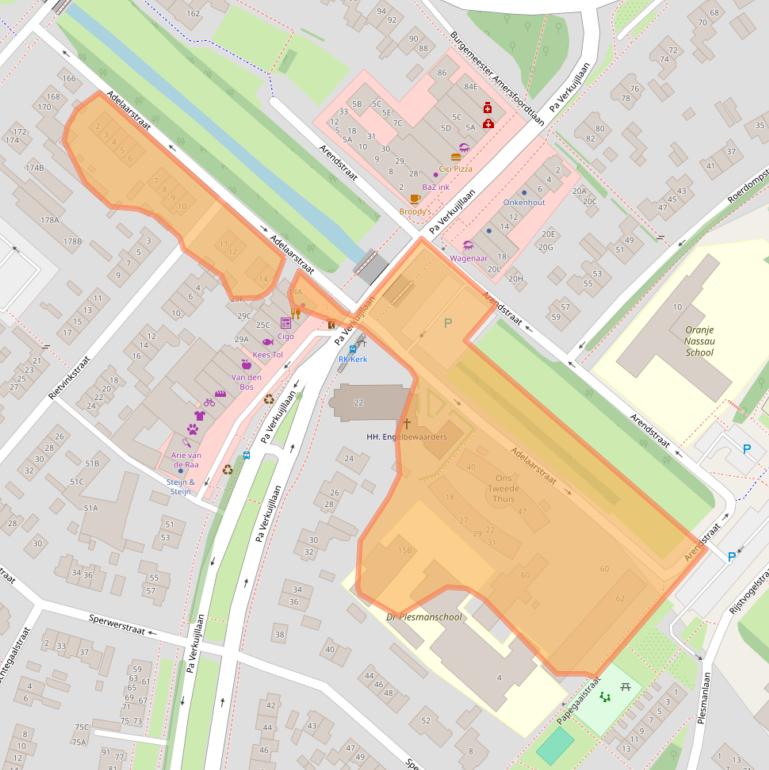 Kaart van postcodegebied 1171TM.