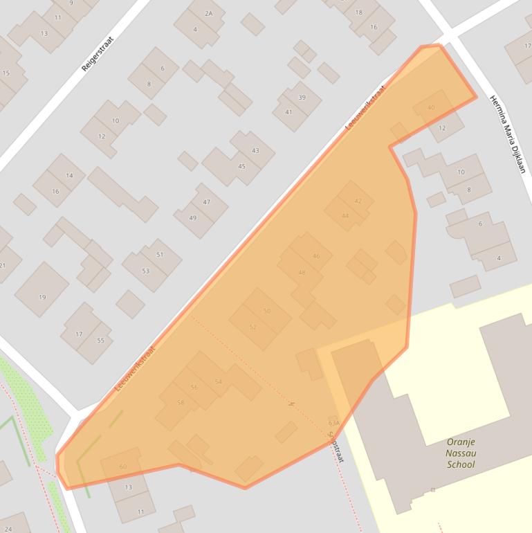 Kaart van postcodegebied 1171TZ.