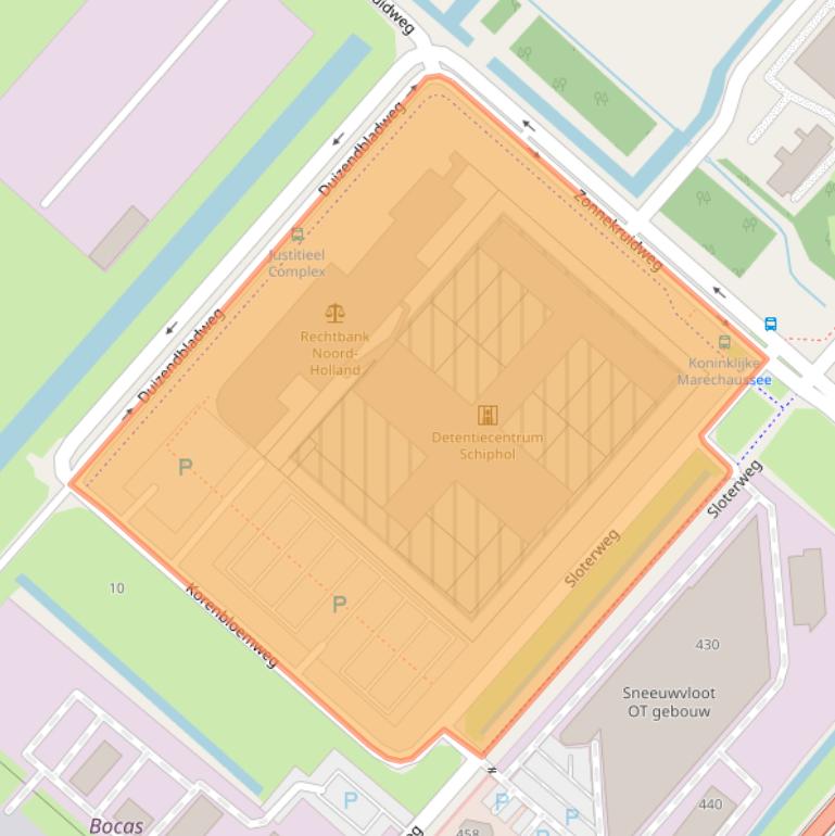 Kaart van postcodegebied 1171VA.