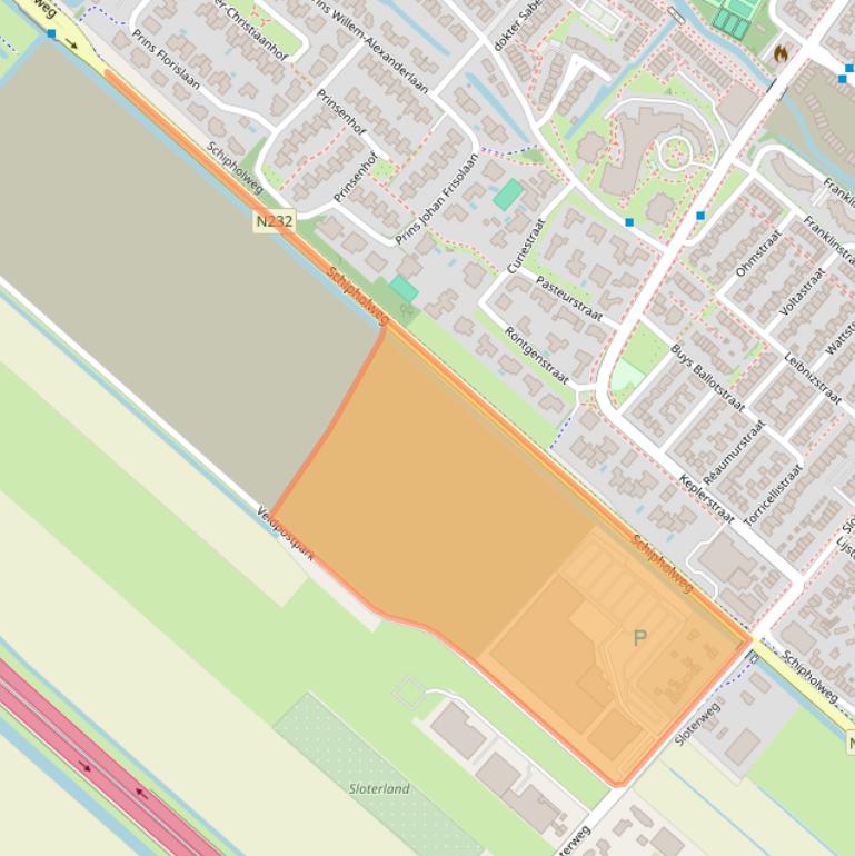 Kaart van postcodegebied 1171VB.