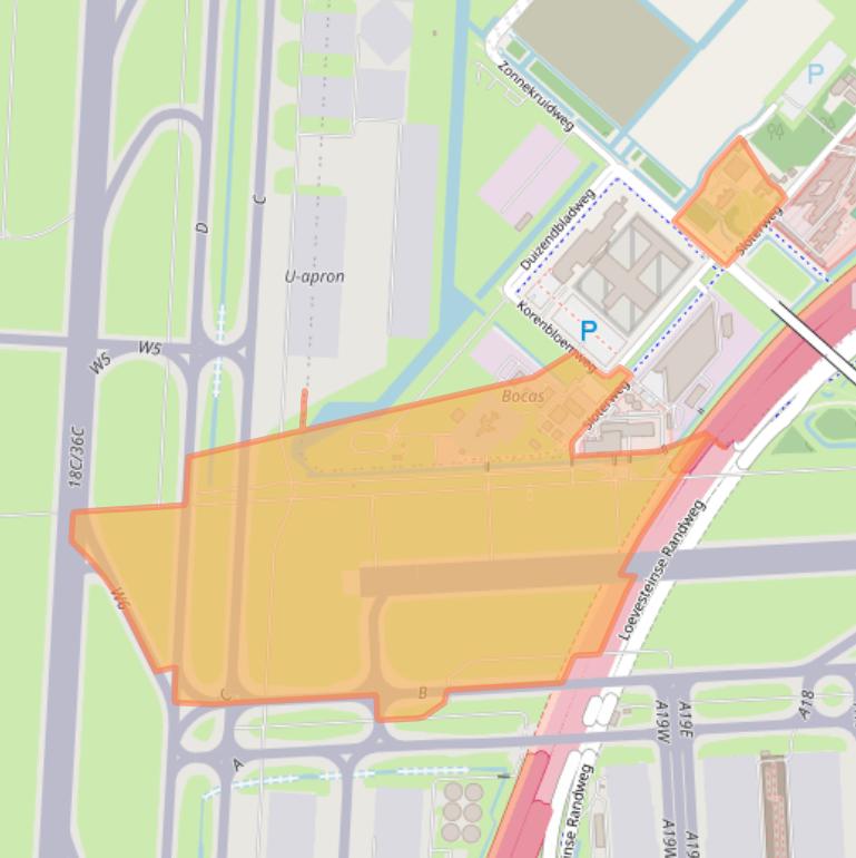 Kaart van postcodegebied 1171VG.