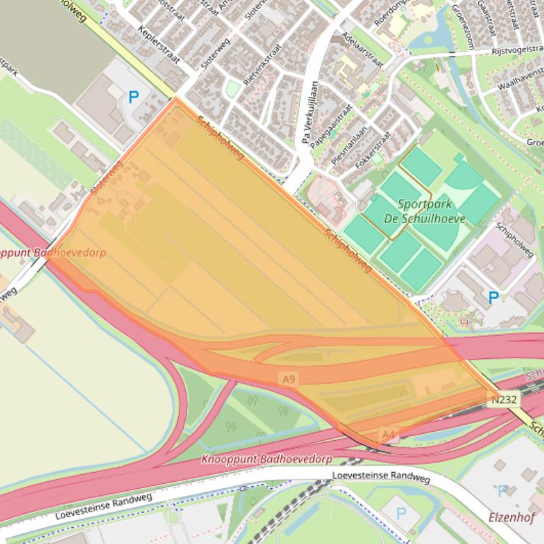 Kaart van postcodegebied 1171VH.