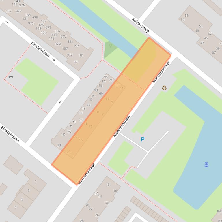 Kaart van postcodegebied 1171VN.