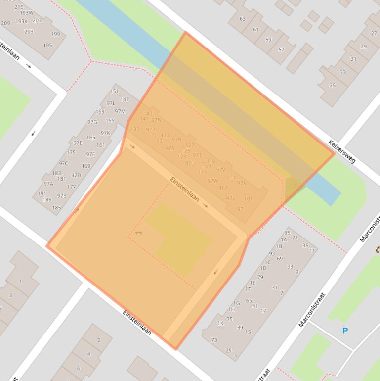 Kaart van postcodegebied 1171VR.