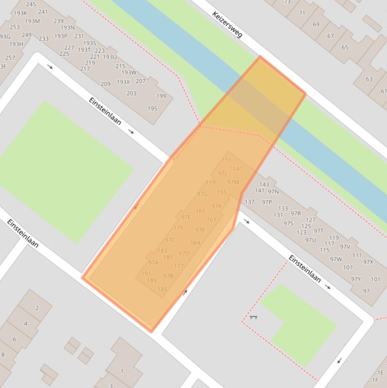 Kaart van postcodegebied 1171VS.