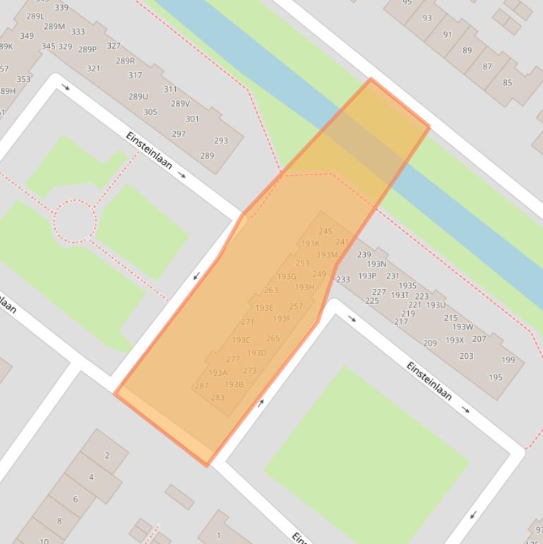 Kaart van postcodegebied 1171VV.