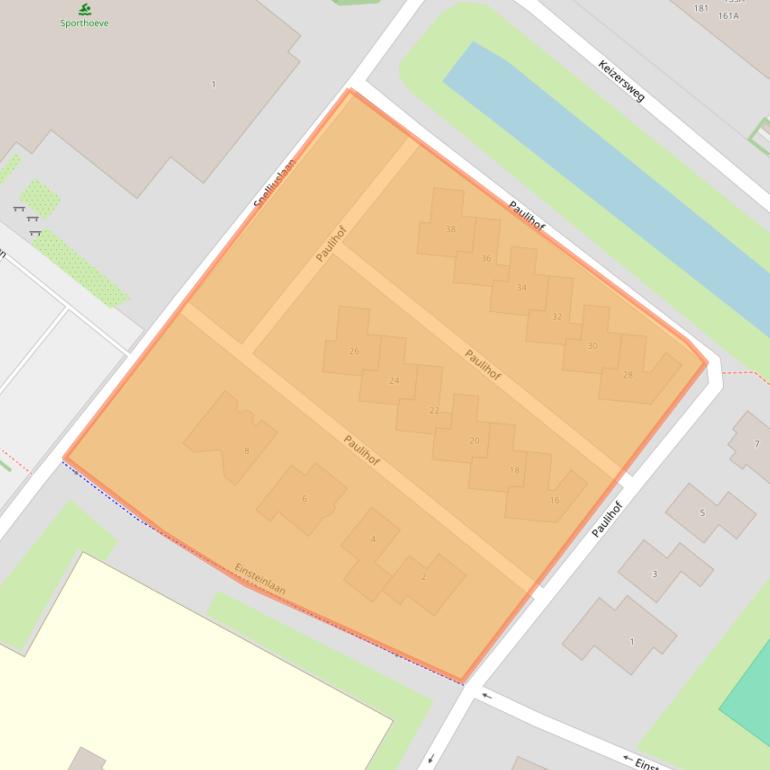 Kaart van postcodegebied 1171WB.