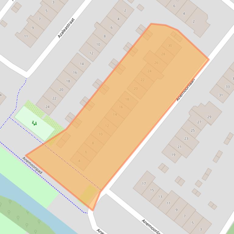 Kaart van postcodegebied 1171WE.