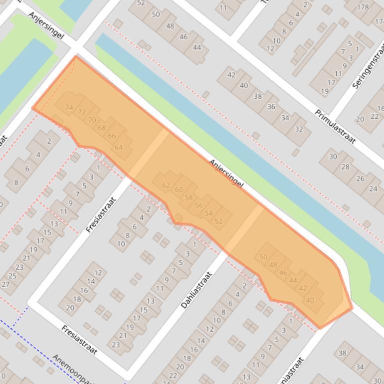 Kaart van postcodegebied 1171WH.