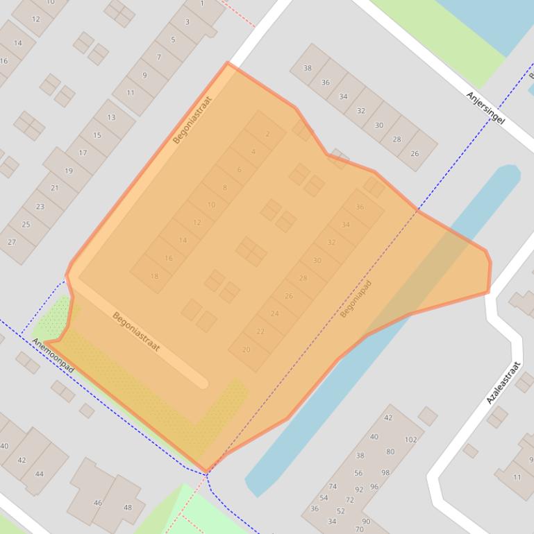 Kaart van postcodegebied 1171WL.