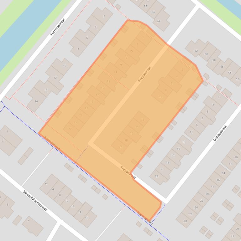 Kaart van postcodegebied 1171WP.