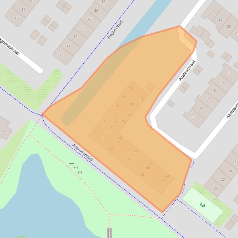 Kaart van postcodegebied 1171WV.