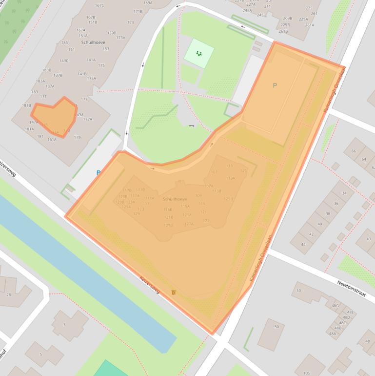 Kaart van postcodegebied 1171XD.