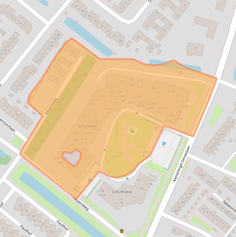 Kaart van postcodegebied 1171XE.