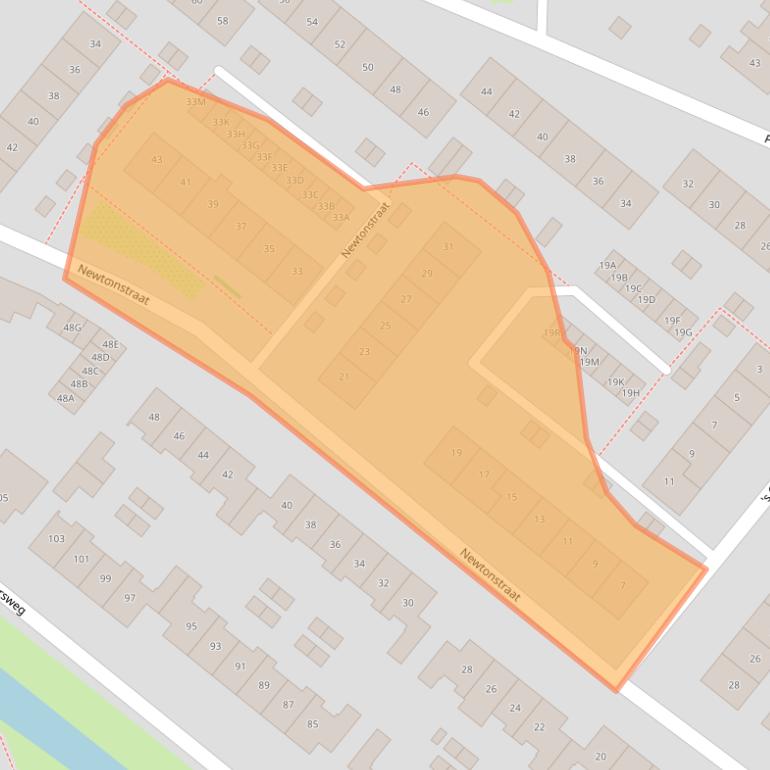 Kaart van postcodegebied 1171XG.