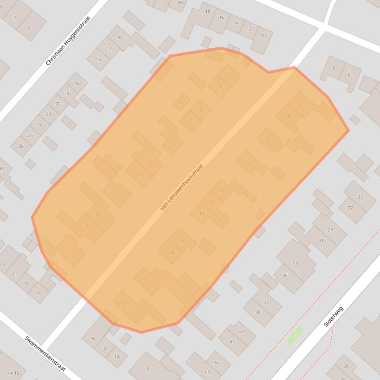 Kaart van postcodegebied 1171XK.