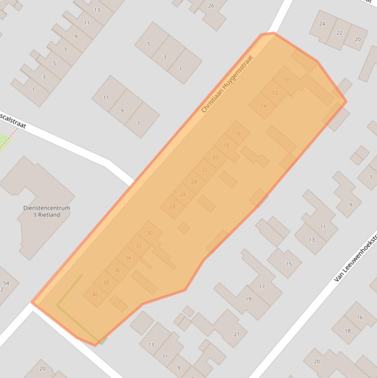 Kaart van postcodegebied 1171XM.