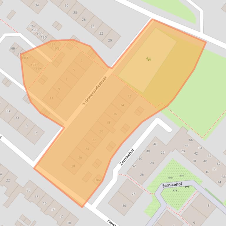 Kaart van postcodegebied 1171XP.