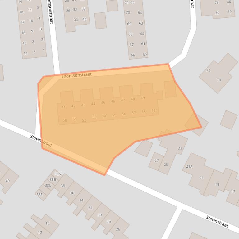 Kaart van postcodegebied 1171ZC.