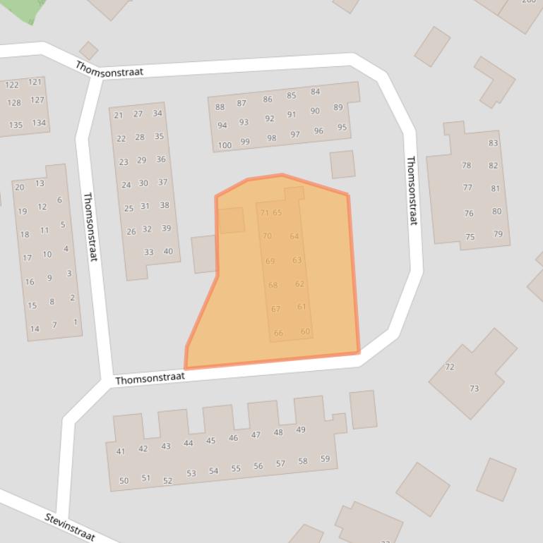 Kaart van postcodegebied 1171ZD.