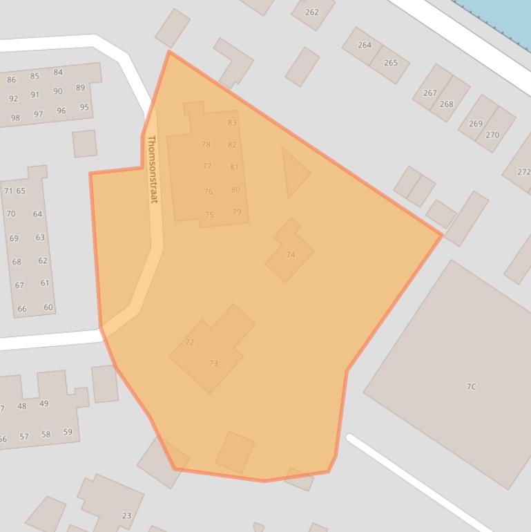 Kaart van postcodegebied 1171ZE.