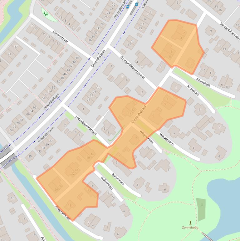 Kaart van postcodegebied 1171ZH.