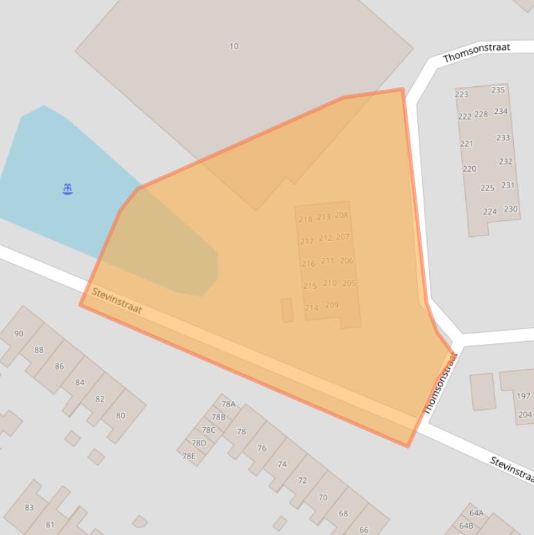 Kaart van postcodegebied 1171ZP.