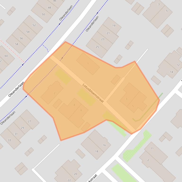 Kaart van postcodegebied 1171ZV.