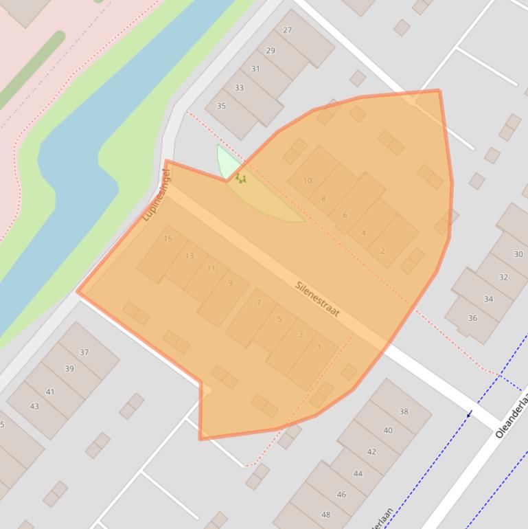 Kaart van postcodegebied 1171ZX.