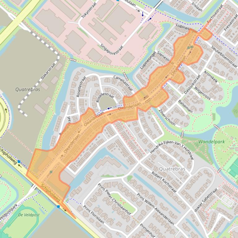 Kaart van postcodegebied 1171ZZ.