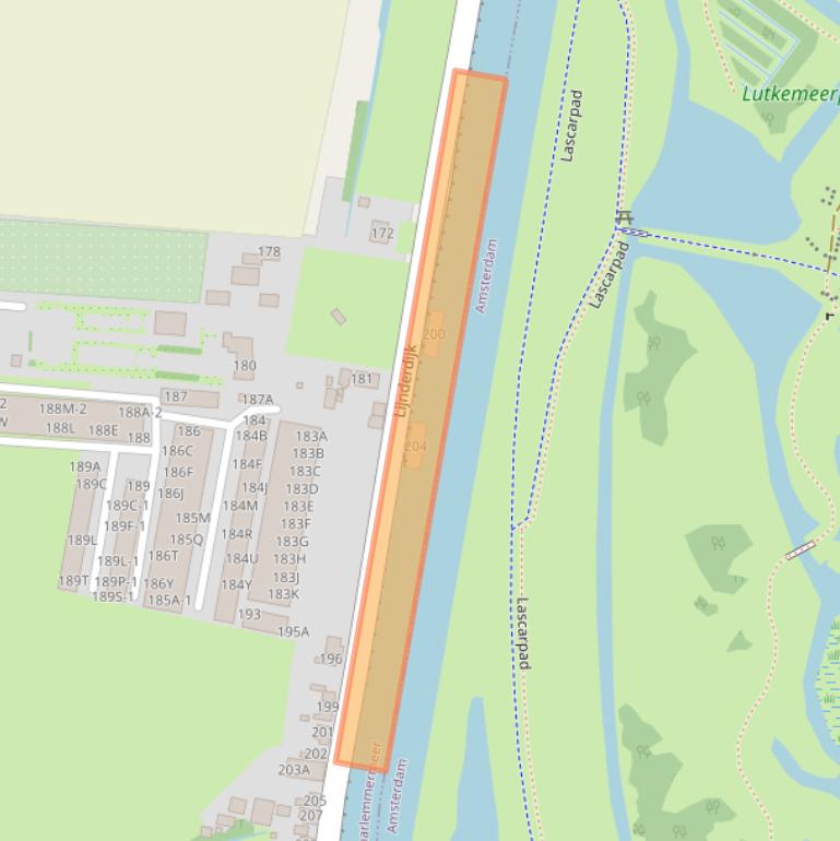 Kaart van postcodegebied 1175KK.