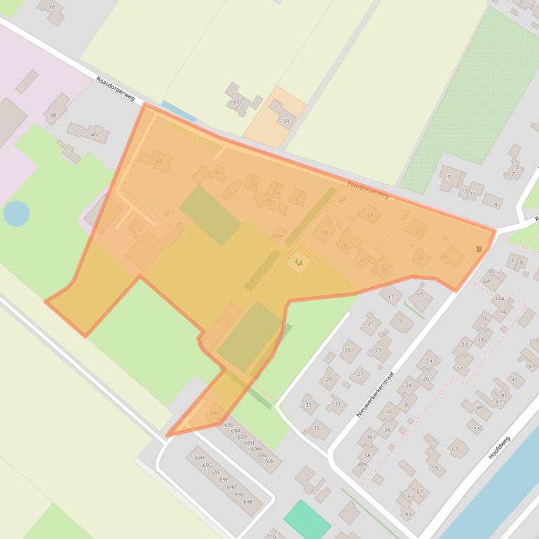 Kaart van postcodegebied 1175KW.