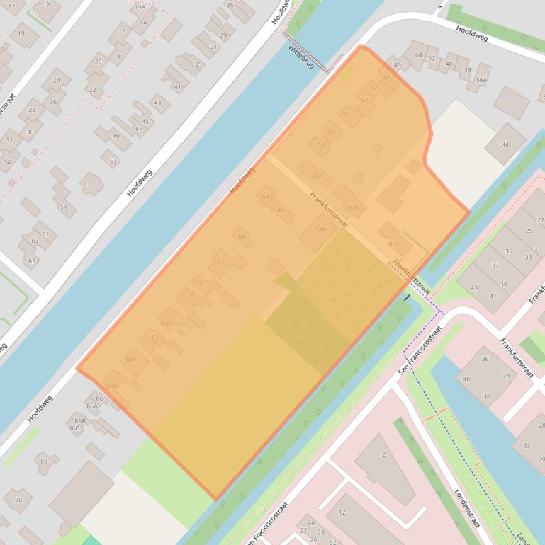 Kaart van postcodegebied 1175LB.