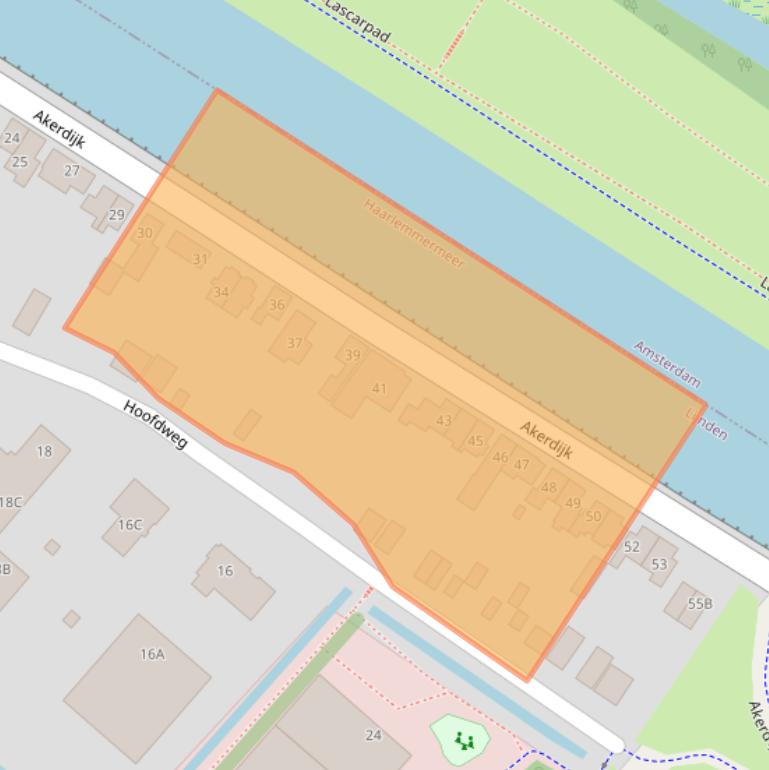 Kaart van postcodegebied 1175LG.