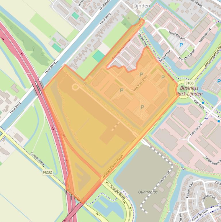 Kaart van postcodegebied 1175RD.