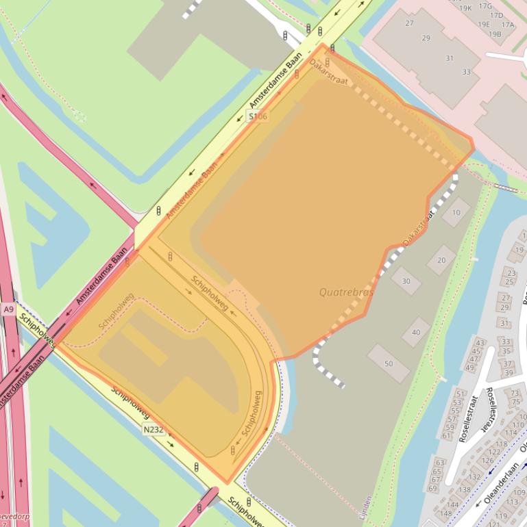 Kaart van postcodegebied 1175RG.