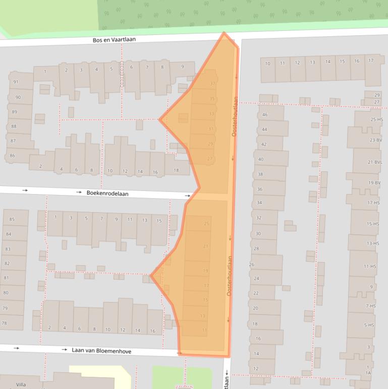 Kaart van postcodegebied 1181AL.