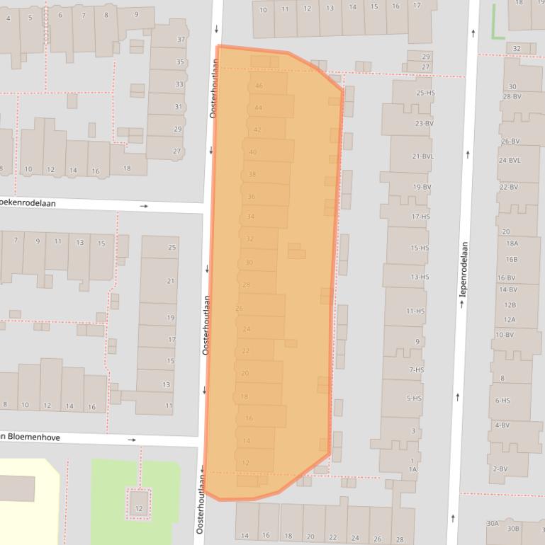 Kaart van postcodegebied 1181AM.
