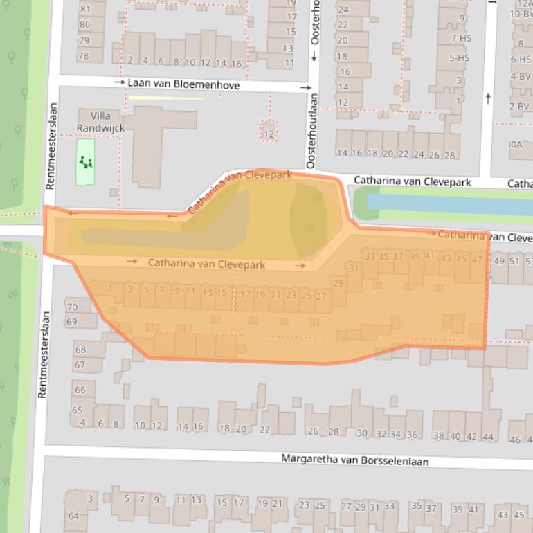Kaart van postcodegebied 1181AR.