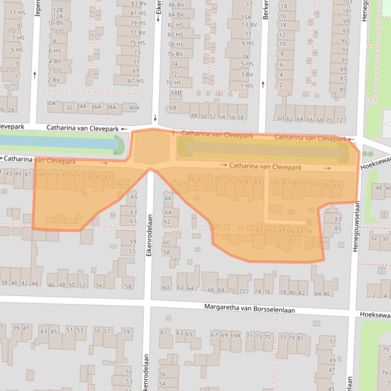 Kaart van postcodegebied 1181AS.