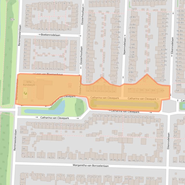 Kaart van postcodegebied 1181AT.