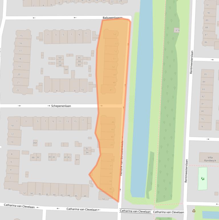Kaart van postcodegebied 1181AZ.