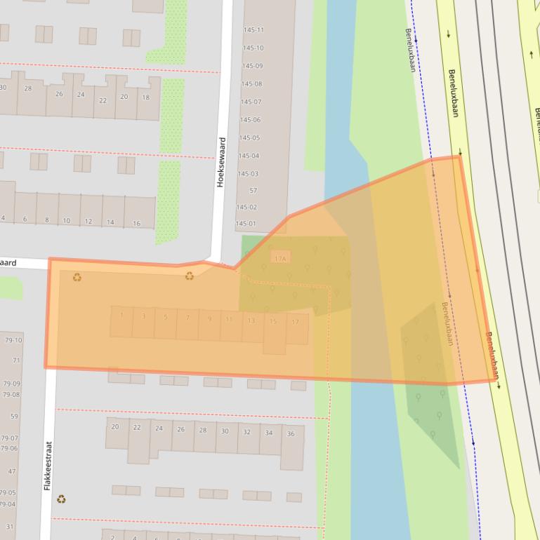 Kaart van postcodegebied 1181CB.