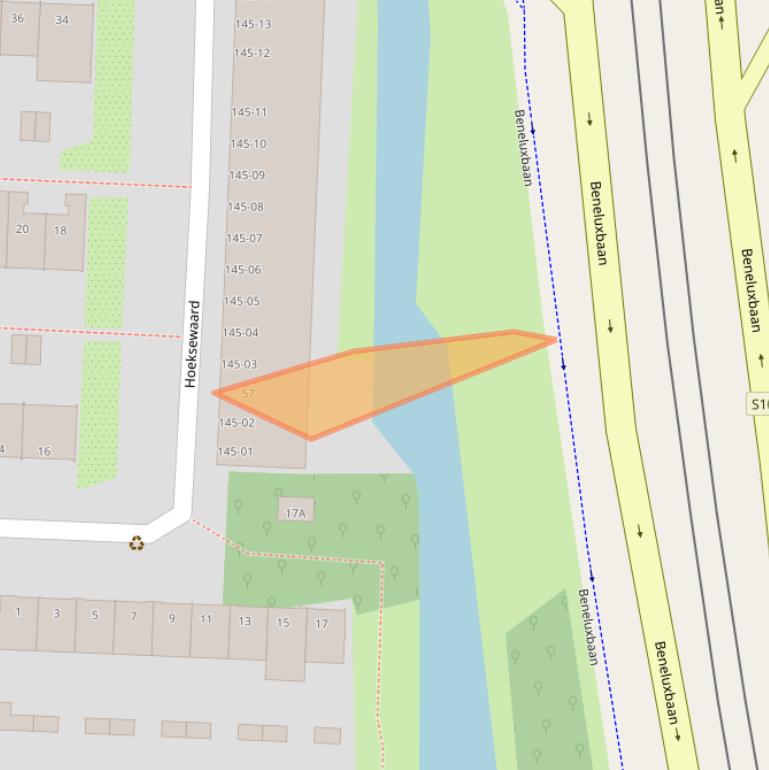 Kaart van postcodegebied 1181CC.